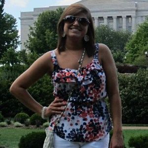 Ann Taylor Polka Dot Waist-Cinch Tank Top